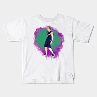 LUKA DONCIC illustration by cousscards Kids T-Shirt